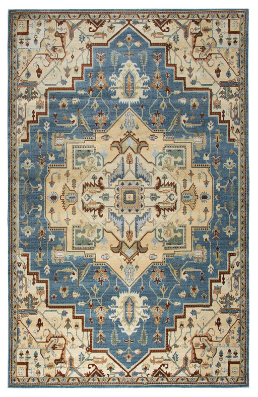 Rizzy Home Bennington BI4994 Blue Border Area Rug