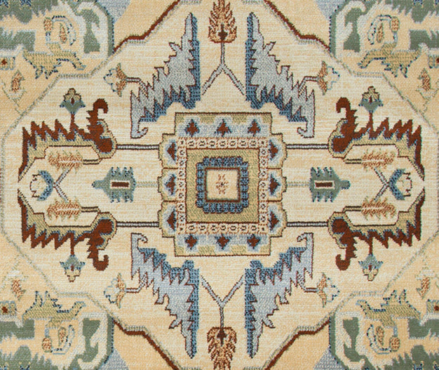 Rizzy Home Bennington BI4994 Blue Border Area Rug