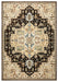 Rizzy Home Bennington BI4995 Black Border Area Rug
