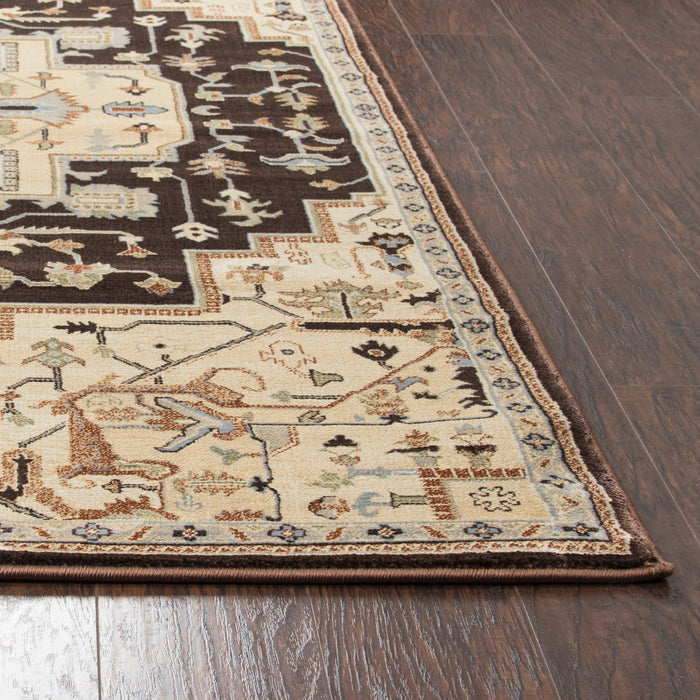 Rizzy Home Bennington BI4995 Black Border Area Rug