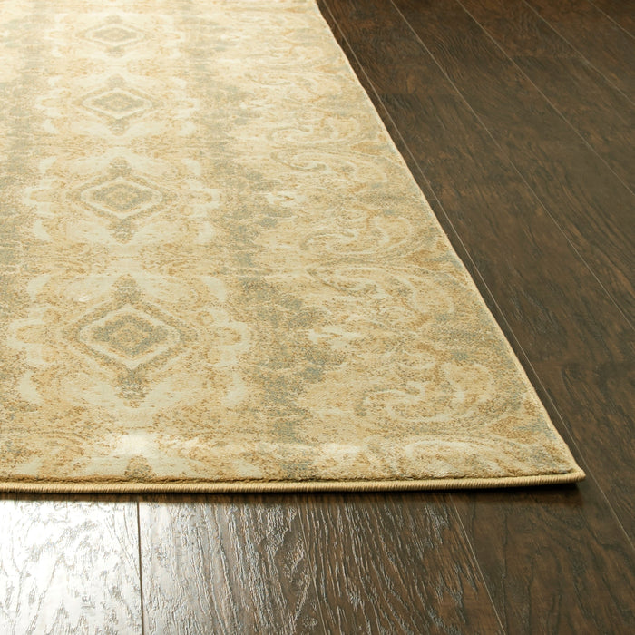 Rizzy Home Bennington BI5568 Beige Ikiat Area Rug