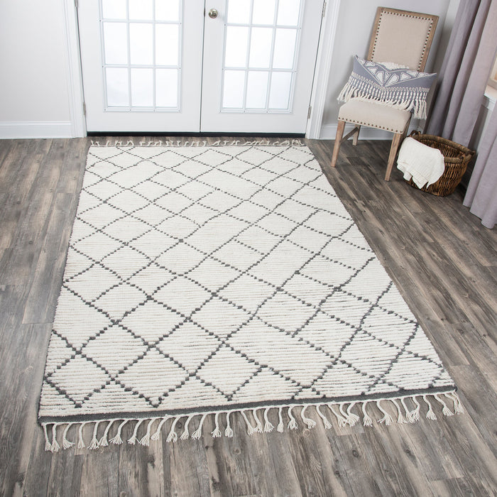 Rizzy Home Berkley BK988A Natural Dimonds/Lines Area Rug