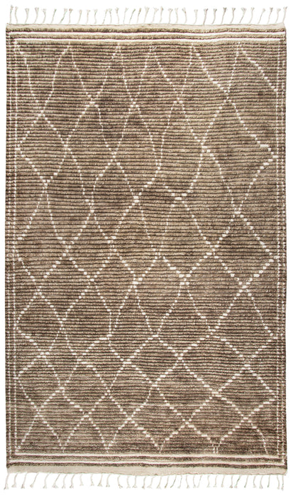 Rizzy Home Berkley BK991A Brown Dimonds/Lines Area Rug