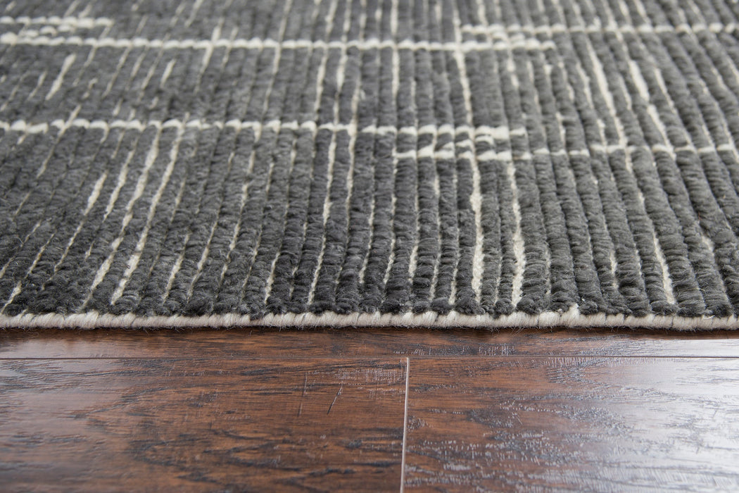 Rizzy Home Berkley BK992A Gray Lines Area Rug