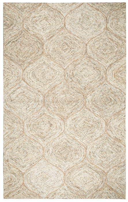 Rizzy Home Brindleton BR361A Brown Trellis Area Rug