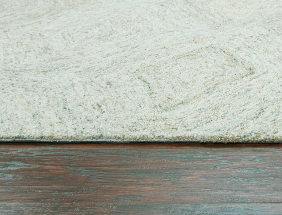 Rizzy Home Brindleton BR364A Green Trellis Area Rug