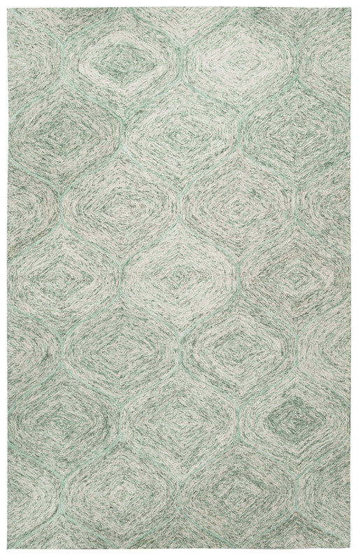 Rizzy Home Brindleton BR364A Green Trellis Area Rug