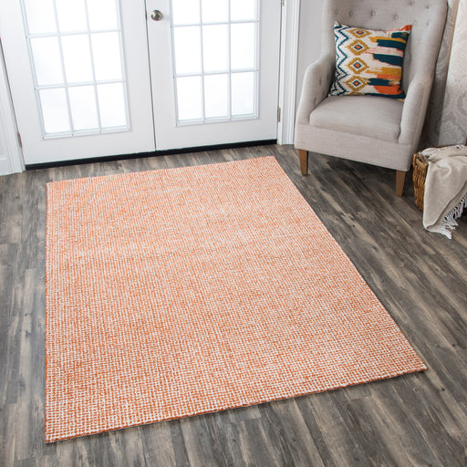 Rizzy Home Brindleton BR652A Orange Solid Area Rug