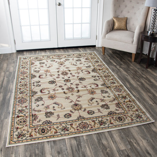 Rizzy Home Bay Side BS3580 Ivory Border Area Rug