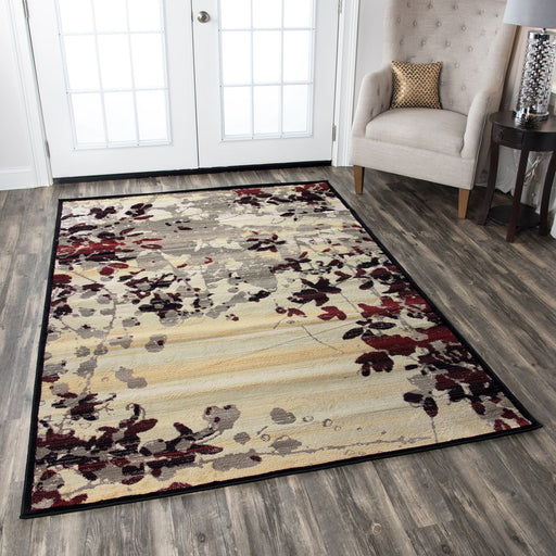 Rizzy Home Bay Side BS3584 Ivory Floral Area Rug
