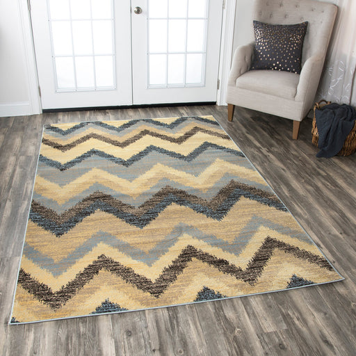 Rizzy Home Bay Side BS3594 Multi-Colored Chevron Area Rug