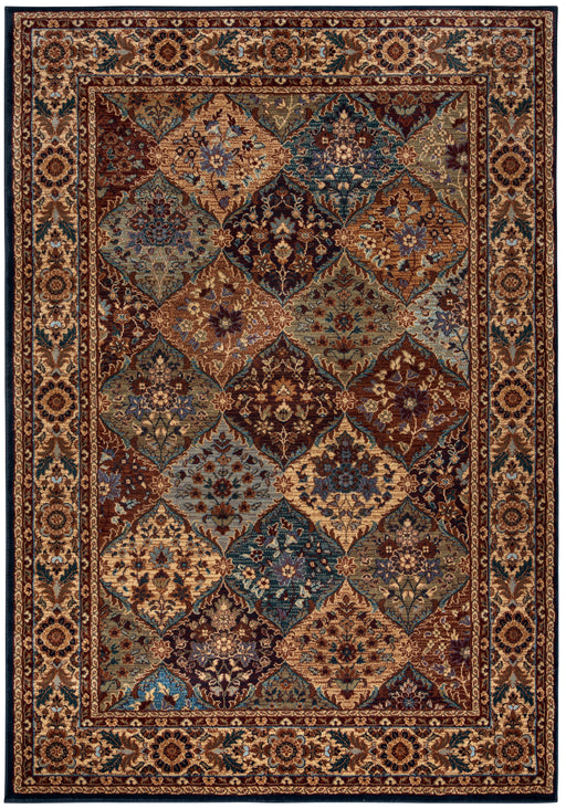 Rizzy Home Bellevue BV3199 Khaki Border Area Rug