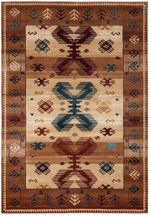 Rizzy Home Bellevue BV3705 Tan/Ivory/Brown Southwest/Tribal Area Rug