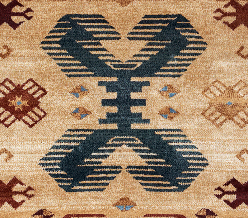 Rizzy Home Bellevue BV3705 Tan/Ivory/Brown Southwest/Tribal Area Rug