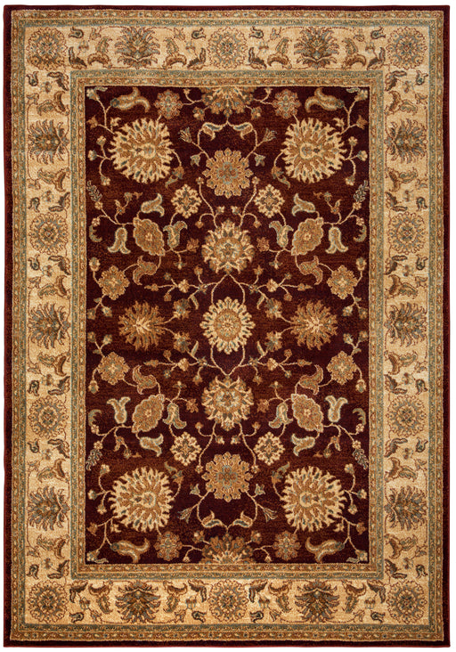 Rizzy Home Bellevue BV3713 Burgundy Border Area Rug