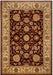 Rizzy Home Bellevue BV3713 Burgundy Border Area Rug