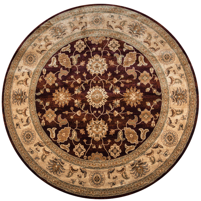 Rizzy Home Bellevue BV3713 Burgundy Border Area Rug