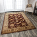 Rizzy Home Bellevue BV3713 Burgundy Border Area Rug