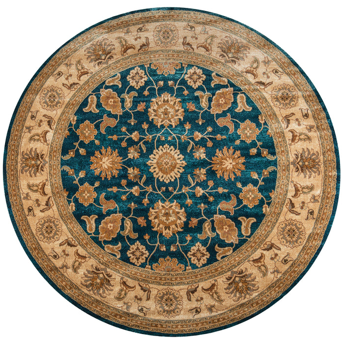 Rizzy Home Bellevue BV3714 Blue Border Area Rug