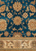 Rizzy Home Bellevue BV3714 Blue Border Area Rug