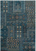 Rizzy Home Bellevue BV3954 Blue Border Area Rug