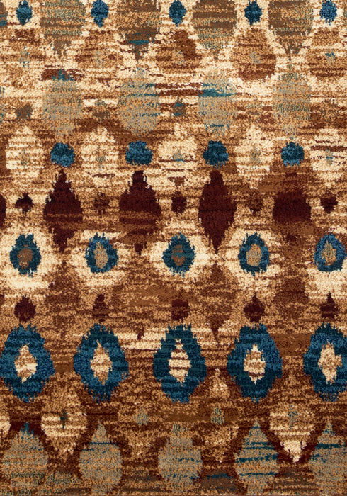 Rizzy Home Bellevue BV3966 Tan/Camel/Brown Ikat Area Rug