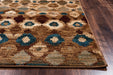 Rizzy Home Bellevue BV3966 Tan/Camel/Brown Ikat Area Rug