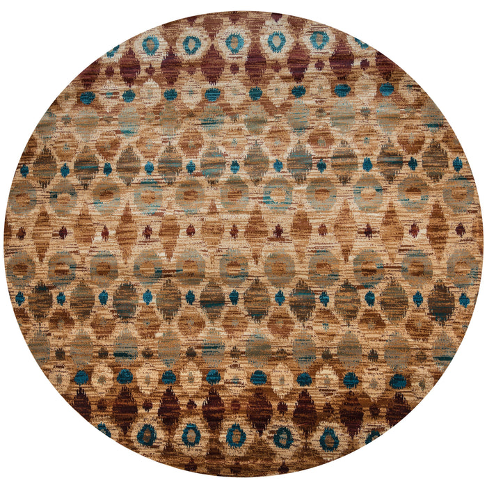 Rizzy Home Bellevue BV3966 Tan/Camel/Brown Ikat Area Rug