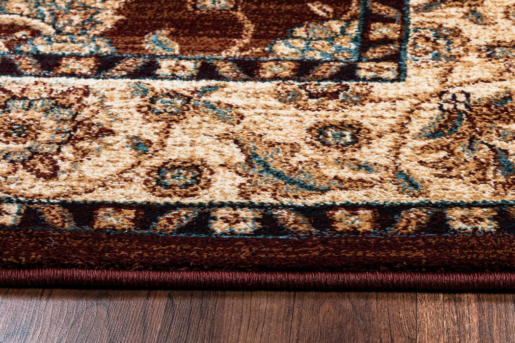 Rizzy Home Bellevue BV3978 Khaki Border Area Rug