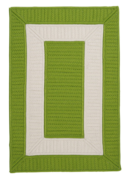Colonial Mills Rope Walk CB91 Bright Green Indoor/Outdoor Area Rug