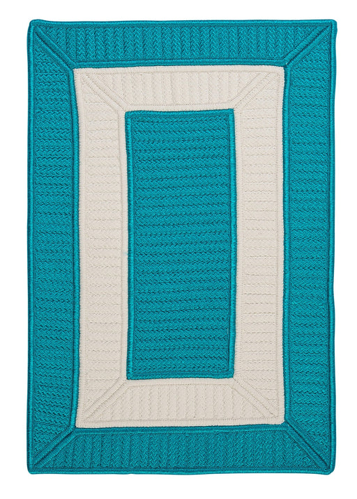 Colonial Mills Rope Walk CB92 Turquoise Indoor/Outdoor Area Rug