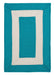 Colonial Mills Rope Walk CB92 Turquoise Indoor/Outdoor Area Rug