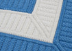 Colonial Mills Rope Walk CB95 Blue Ice Indoor/Outdoor Area Rug
