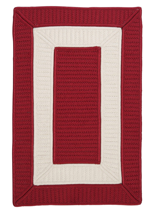Colonial Mills Rope Walk CB97 Red Indoor/Outdoor Area Rug