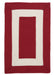 Colonial Mills Rope Walk CB97 Red Indoor/Outdoor Area Rug