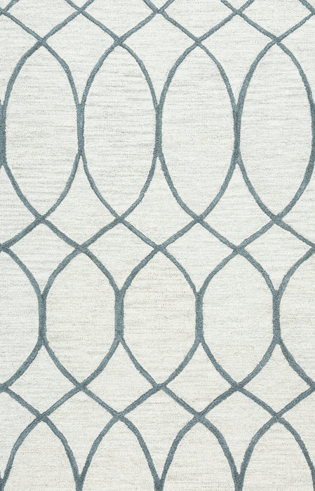 Rizzy Home Caterine CE9482 Khaki Trellis Area Rug