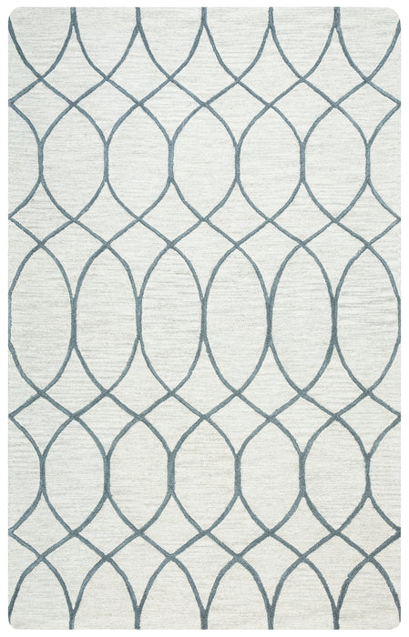 Rizzy Home Caterine CE9482 Khaki Trellis Area Rug