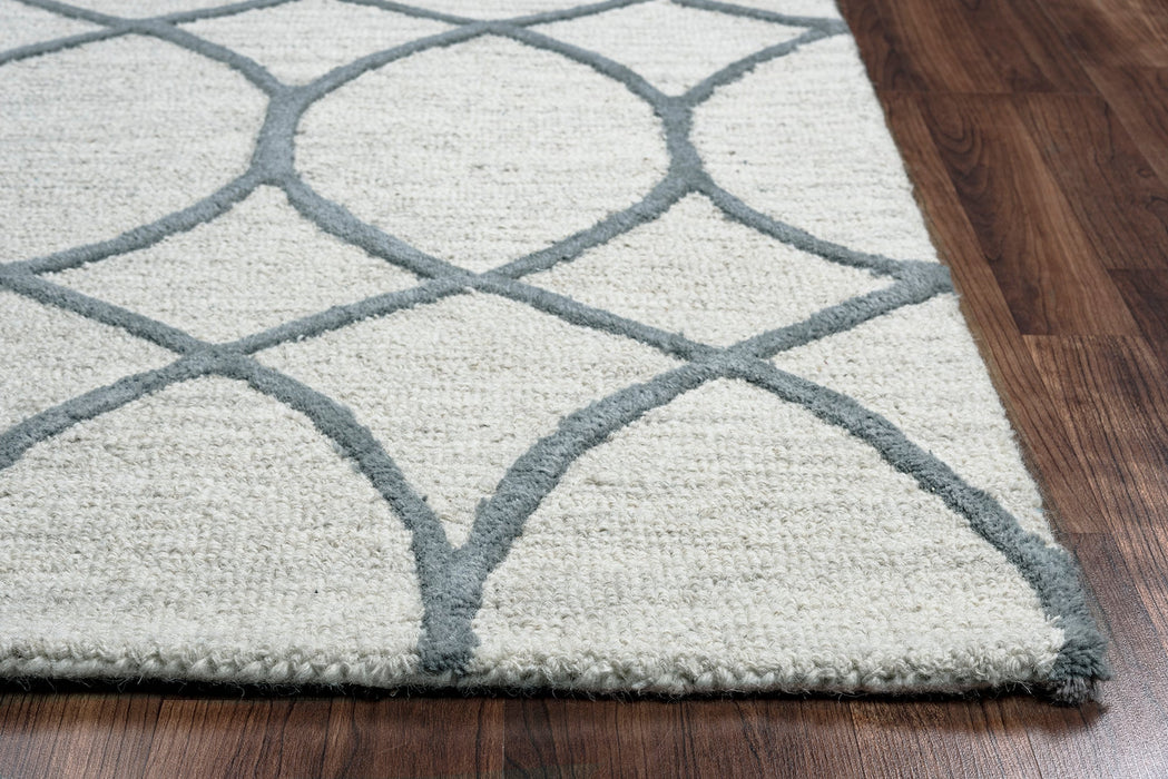 Rizzy Home Caterine CE9482 Khaki Trellis Area Rug