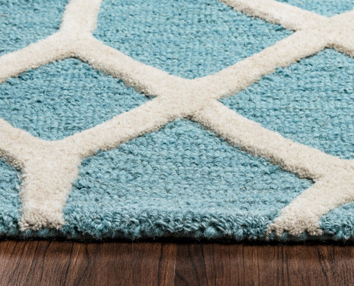 Rizzy Home Caterine CE9487 Blue Trellis Area Rug