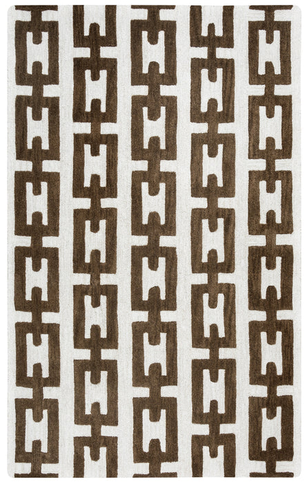 Rizzy Home Caterine CE9512 Off White Geometric Area Rug