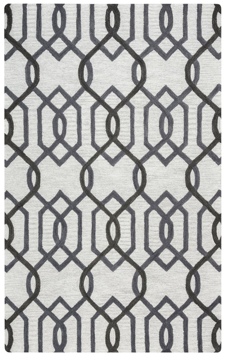 Rizzy Home Caterine CE9526 Gray Trellis Area Rug