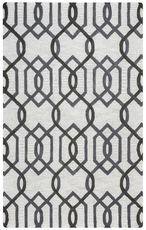 Rizzy Home Caterine CE9526 Gray Trellis Area Rug