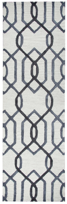 Rizzy Home Caterine CE9526 Gray Trellis Area Rug