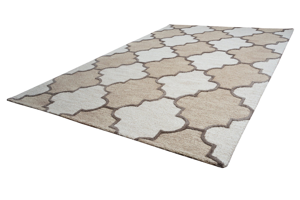 Rizzy Home Caterine CE9533 Ivory Trellis Area Rug