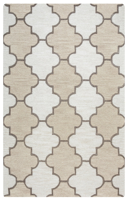 Rizzy Home Caterine CE9533 Ivory Trellis Area Rug