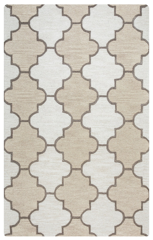 Rizzy Home Caterine CE9533 Ivory Trellis Area Rug
