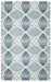 Rizzy Home Caterine CE9605 Blue Trellis Area Rug