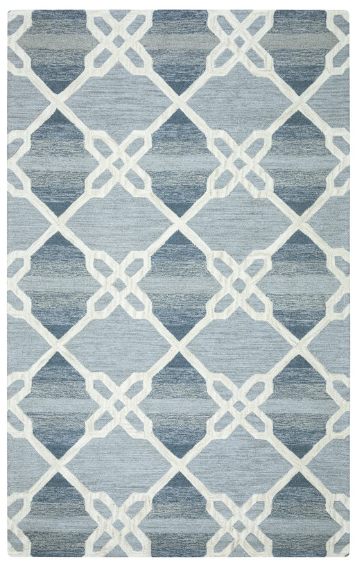 Rizzy Home Caterine CE9605 Blue Trellis Area Rug