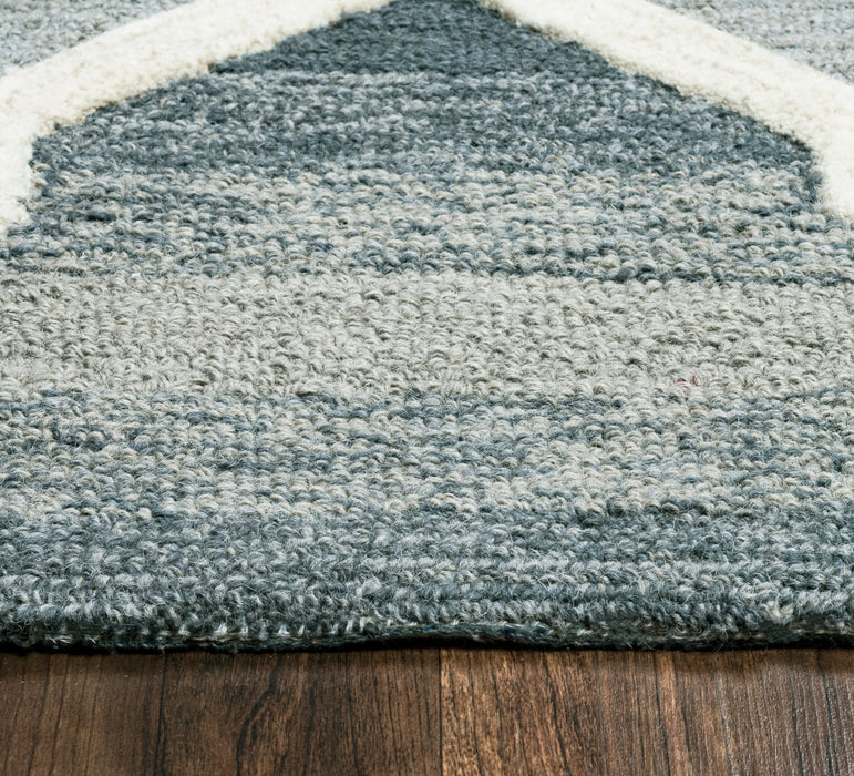 Rizzy Home Caterine CE9605 Blue Trellis Area Rug