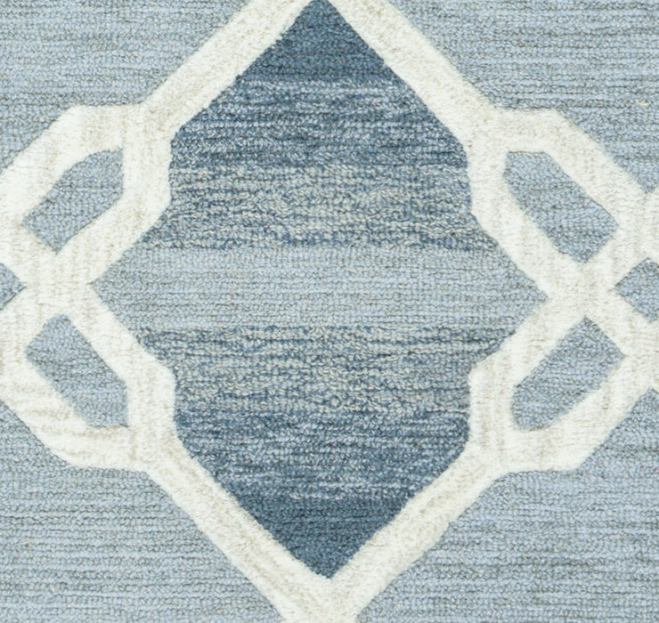 Rizzy Home Caterine CE9605 Blue Trellis Area Rug